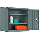 Global Industrial™ Wall Mount Storage Cabinet 30W X 12D X 30H Assembled Gray