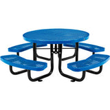 Global Industrial™ 46 Round Kids Picnic Table Expanded Metal Blue