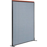 Interion® Deluxe Freestanding Office Partition Panel 48-1/4W X 97-1/2H Blue