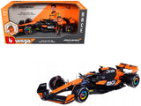 McLaren MCL38 #4 Lando Norris OKX Winner Formula One F1 Miami GP (2024) with Driver Figure Race Series 1/24 Diecast Model