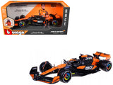 McLaren MCL38 #81 Oscar Piastri OKX Formula One F1 Miami GP (2024) with Driver Figure Race Series 1/24 Diecast Model Car b