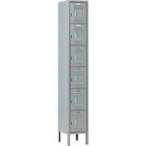Global Industrial™ Capital® 6-Tier 6 Door Locker 12W X 15D X 78H Gray Unassembled