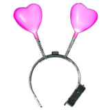 Flashing Pink Heart Head Boppers-like New