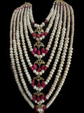 BR497 INSIA BRIDAL SET IN RUBY ( READY TO SHIP )