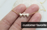Holy Family Hearts® in 14K Gold Tiny Version