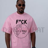 Zero Care Spectrum Graphic Tee - Funny Sarcastic Data Pie Chart Unisex Pure Cotton Shirt