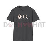 Ghost Phone Text "I'm Outside" T-Shirt - Halloween Ghost Call Typography Graphic Tee