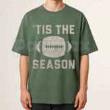 Tis The Football Season Graphic T-Shirt β Retro Sports Game Day Unisex Cotton Tee