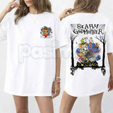 Scary Godmother Halloween Graphic T-Shirt โ Retro Nostalgic Spooky Season Unisex Cotton Shirt