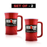 Reusable Red Beer Mug – 24oz