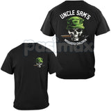 "Uncle Sam's Misguided Children" T-Shirt - Military Cynical Humor Tee, USMC Inspired Slogan Shirt, Veteran Anti-Establishment Apparel