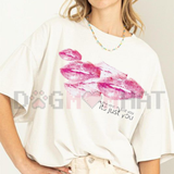 Aesthetic Minimalist Quote Graphic Tee - Modern "It's Just You" Short Sleeve Shirt