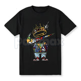 Men's Vintage Cartoon Print Graphic Tee - Retro Streetwear Crewneck T-Shirt, Premium 100% Cotton Menswear Top, 90s Aesthetic Character Shirt, Distressed Lived-In Graphic Apparel, Oversized Fit Urban Casual Tee