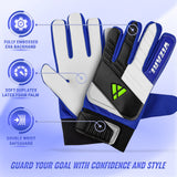 Vizari Junior Keeper Gloves Blue/White/Black