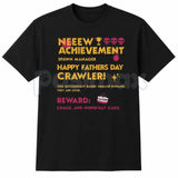 Funny "Crawler Spawn Manager" Gamer Dad T-Shirt – Father's Day Achievement Unlocked Graphic Tee