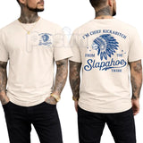 "Chief Kickabitch" Funny Sarcastic T-Shirt – Slapahoe Tribe Viral Humor Graphic Tee, Premium 100% Cotton Rude Quote Top, Soft Lived-In Heavyweight Bad Attitude Shirt, Made in USA