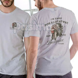 "Chief Pokalotatwat" Funny Adult Humor T-Shirt - Suggestive Pun Graphic Tee, Offensive Joke Tribal Name Shirt, Premium Heavyweight Unisex 100% Cotton Top, Crude Humor Gift for Men, Sarcastic Adult Wordplay Apparel