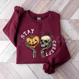 Stay Creepy Sweatshirt | Retro Spooky Halloween Crewneck