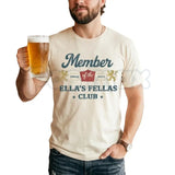 "Ellas Fellas Club" Western T-Shirt – Country Concert Graphic Tee, Premium 100% Cotton Rodeo Style Top, Soft Lived-In Heavyweight Retro Cowgirl Shirt, Made in USA