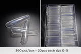 Queen - Clear Square Extra Long X-long ( 360pc)
