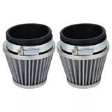 2pcs Hipa 54mm Air Filters Chrome Cone for Suzuki GS1000 GS750 GT550 GS700 GS850 Kawasaki Yamaha Honda