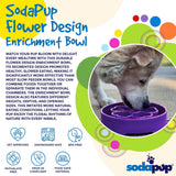 Flower eBowl Deep Slow Feeder Dog Bowl for Enrichment | USA Made