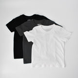 3-PACK RAD ORGANICS TEES - MONOCHROME