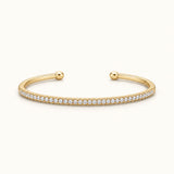 Gold Filled Thin Pave Cuff