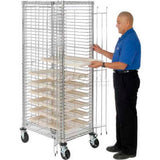 Nexel® End Load Wire Tray Truck With 39 Tray Capacity