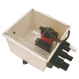 Johnson Pump 57151-24 1000 GPH Multi-Port Shower Sump Pump, 24V