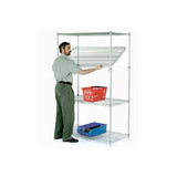 Nexel® 4 Shelf Chrome Quick Adjust Wire Shelving Unit Starter 36W X 18D X 63H