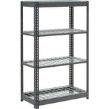 Global Industrial 4 Shelf Standard Duty Boltless Shelving Starter 36Wx24Dx60H Wire Deck Usa