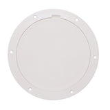 Beckson Dp85-W Pry-Out Deck Plate - 8 With Diamond Center, White