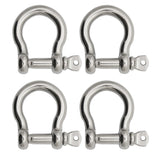 Extreme Max 3006.8291.4 BoatTector Stainless Steel Bow Shackle 5/16, 4Pack