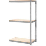 Global Industrial 3 Shelf Standard Duty Boltless Shelving Add On 96Wx36Dx84H Wood Deck Usa