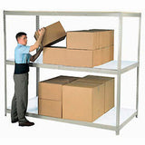 Global Industrial 3 Shelf Standard Duty Boltless Shelving Starter 96Wx24Dx96H Laminate Deck Usa