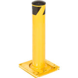Global Industrial™ Steel Safety Bollard W/Removable Base And Cap 5.5D X 24H