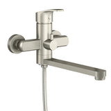 Pulse Showerspas Brushed-Nickel Wall Mounted Tub Filler