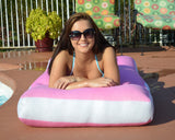 Bubble Aqua Cloud- Pink, Oversized Floating Mattress