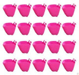 Cappl Vertical Garden Wall Hanging Pot (Standard, Pink) 20 Pieces