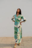 Anni Designer Women'S Cotton Blend Straight Printed Kurta With Palazzo (Swans See Green_5Xl_See Green_Xxxxx-Large),See Green,5XL,Cotton Blend,Regular,