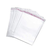 Dharansh| 8x10 INCH Size (Pack of 100 Pcs) | Transparent Plastic Poly Bag Sealable | Used for gift packing. BOPP Poly Bags Self