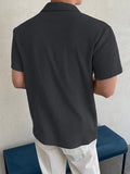 Leriya Fashion Poly Cotton Solid Regular Fit Casual Old Money Polo t Shirt for Men (LF-MT-1126_Grey M)