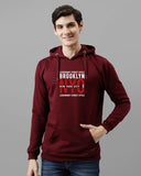 Adro Men'S Cotton Blend Neck Hooded Sweatshirt (H24-Nyc-Mr_Maroon