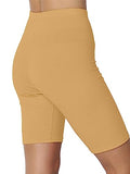 KYDA Women's Anti Bacterial Cycling Shorts Under Skirt Biker Shorts High Waist Stretchable Yoga Shorts & Gym Workout Skin Fit Shorties(Sandle_M),Chees Sandle