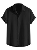 Leriya Fashion Men'S Solid Regular Fit Shirt (Lf-Ms-6246_Black,BlackApparel,L