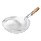 Iron Wok Pan with Wooden Handle, (16 Inches), for Chinese Cooking with Strong Handle, Chinese Kadai for Noodles, Fried.