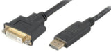 Addon 5 Pack Of 20.00Cm (8.00In) Displayport Male To DviI (29 Pin) Female Black