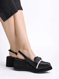 Shoetopia Women'S Block Heel Sandal Casual 8 Uk,Black,8,B0CVBD38QS