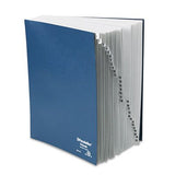 Pendaflex Desk File, 131 Index, Letter Size, AcrylicCoated Pressboard, Black/Blue